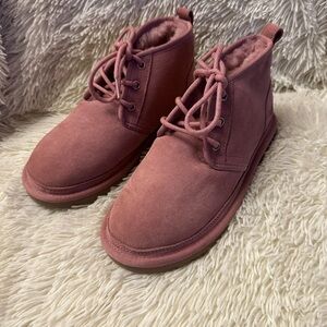 UGG Pink Suede Winter Boots